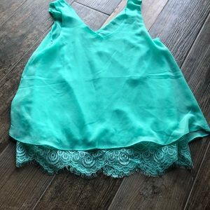 Sheer tank top gently used